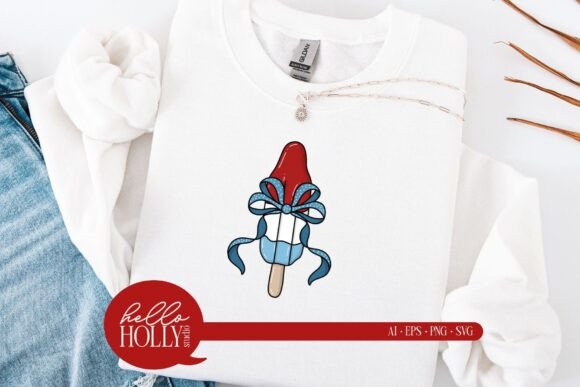 4th of July Bomb Pop: Coquette Patriotic Design