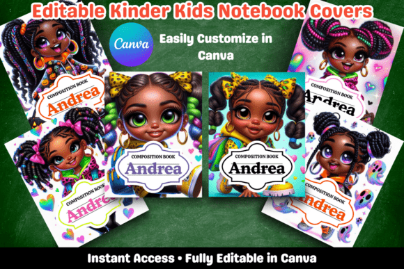 Black Girls Notebook Cover Bundle