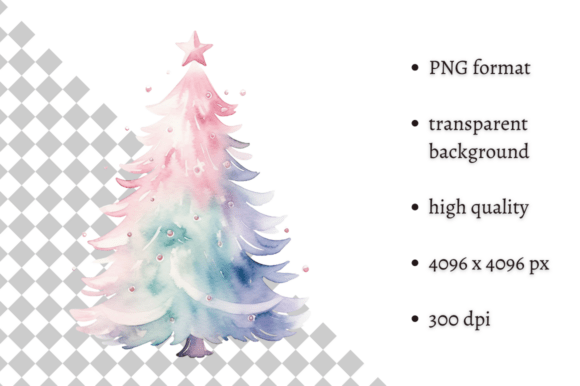 Cute Pastel Christmas Clipart PNG: A Soft Touch for Holiday Creativity
