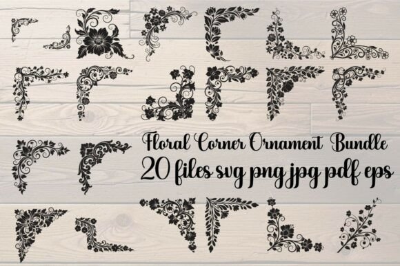 Elevate Designs with Floral Corner Ornament Bundle