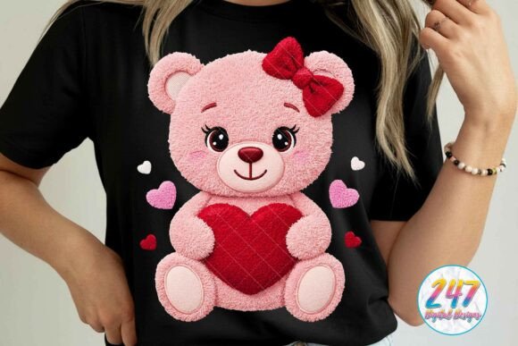 Elevating DIY Crafts with the Valentine Teddy Bear Latch Hook Yarn PNG