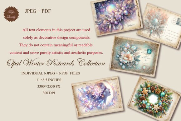 Evaluating the Opal Winter Postcards Collection for High-End Digital Crafting