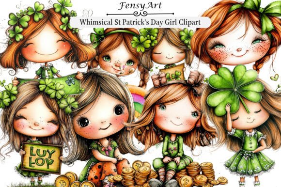 Evaluating Whimsical St Patrick’s Day Girl Clipart for Creative Projects