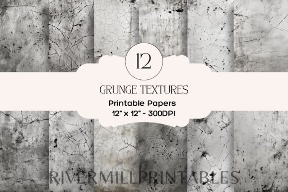 Mastering Authentic Aesthetics with the Grunge Textures Digital Paper Pack