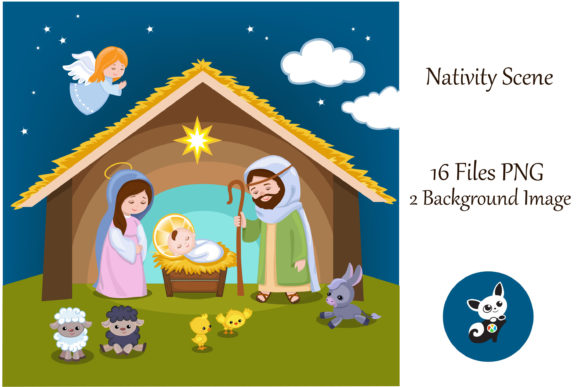 Nativity Scene Clipart: Elevating Your Holiday Creativity with Timeless Digital Art