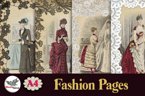 Reviving Elegance: The Art of Using Victorian Fashion Lace Pages in Modern Crafting
