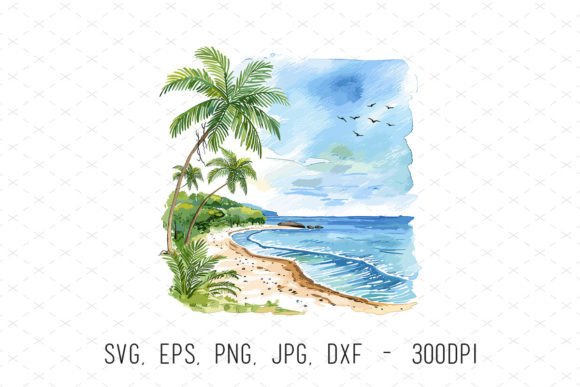 Watercolor Beach Coast Clipart SVG PNG: A Practical Guide to Quality and Usage